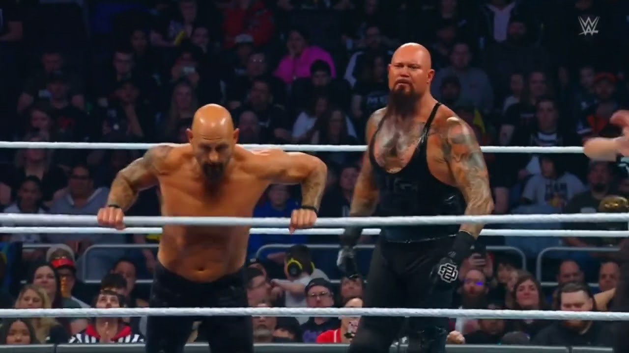 WWE SMACKDOWN AUSTIN THEORY & GRAYSON WALLER VS THE OC 03/22/24 background
