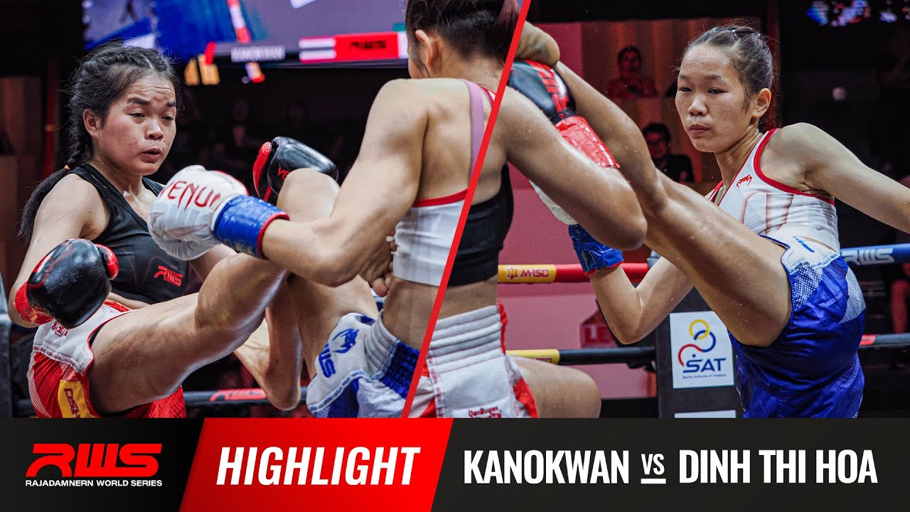ไฮไลท์ Highlight l กนกวรรณ vs. ดิง ทิ ฮวา l Kanokwan vs. Dinh Thi Hoa l RWS background