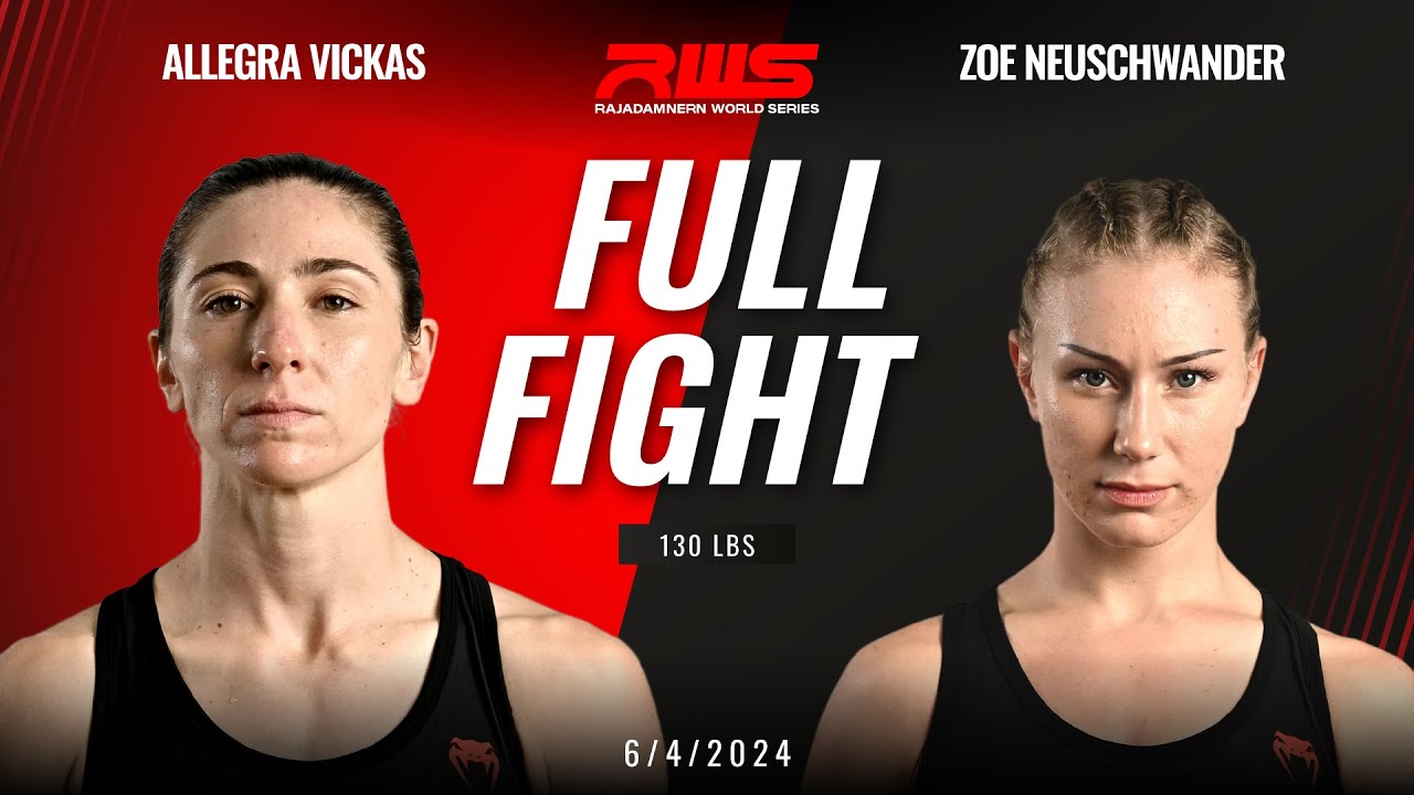 Full Fight l Allegra Vickas vs. Zoe Neuschwander l อัลเลกรา วิคกัส vs. โซอี้ นอยชวานเดอร์ l RWS background