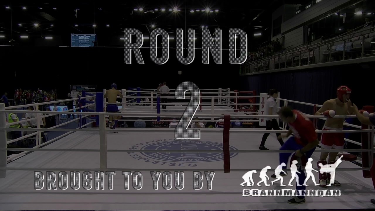 Aleksandr Sibukanov v Amar Fetahovic WAKO European Championships 2019 background