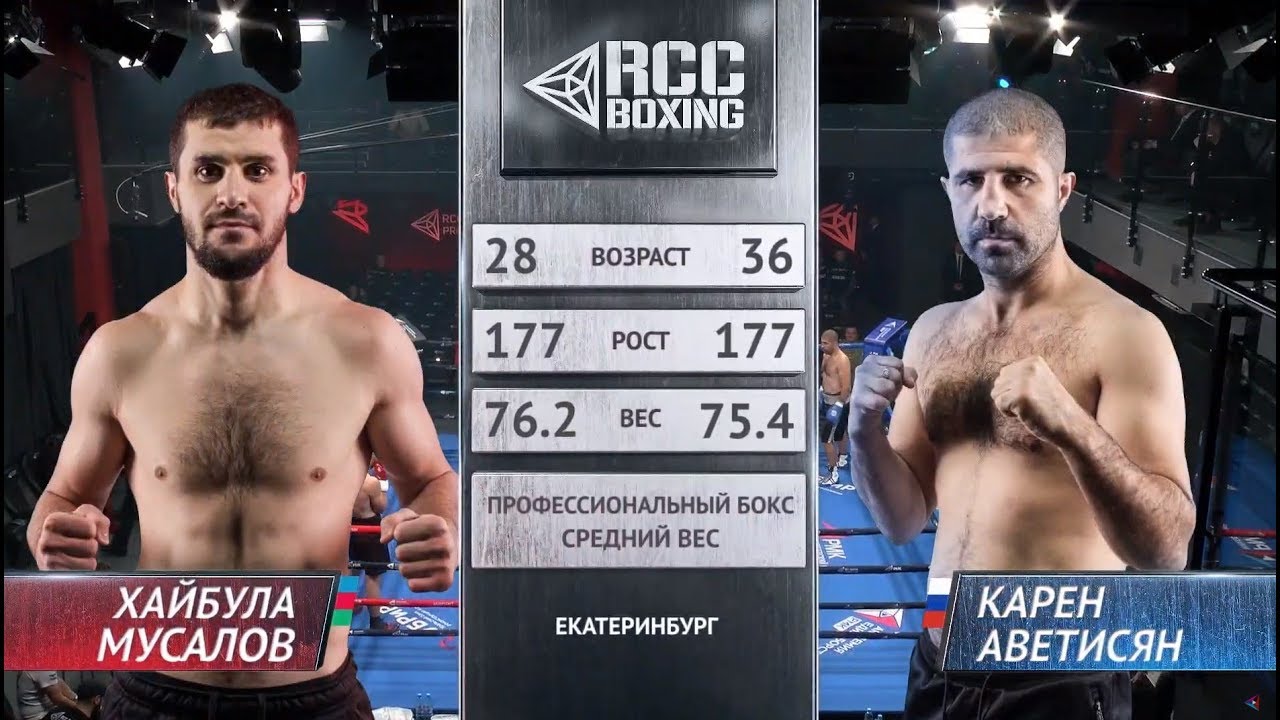 Хайбула Мусалов, Азербайджан vs Карен Аветисян, Россия/Армения | RCC Boxing Promotions background