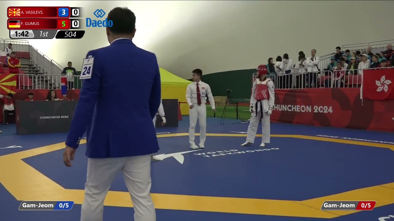 504 Round of 64 Men 59kg MKD A VASILEVS GER F GUMUS