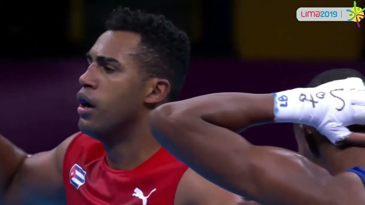 Arlen López (CUB) vs. Euri Cedeño (DOM) Pan American Games 2019 QF's (75kg) background