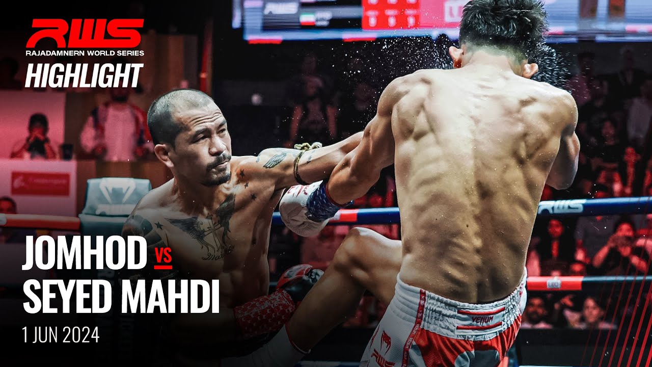 Highlight l Jomhod Gor. Suwantat vs. Seyed Mahdi Venum Muay Thai I RWS background