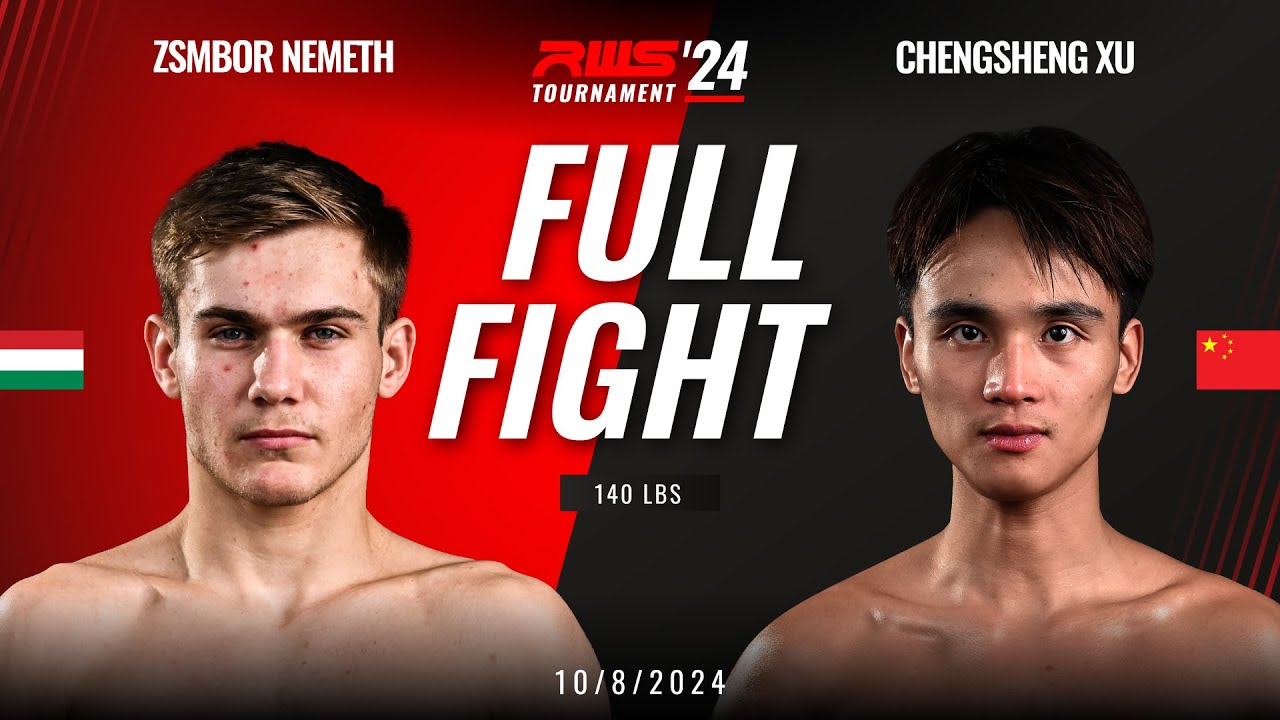Full Fight l Zsmbor Nemeth Manop Gym vs Chengsheng Xu Looksuan Lui Muay Thai I RWS background