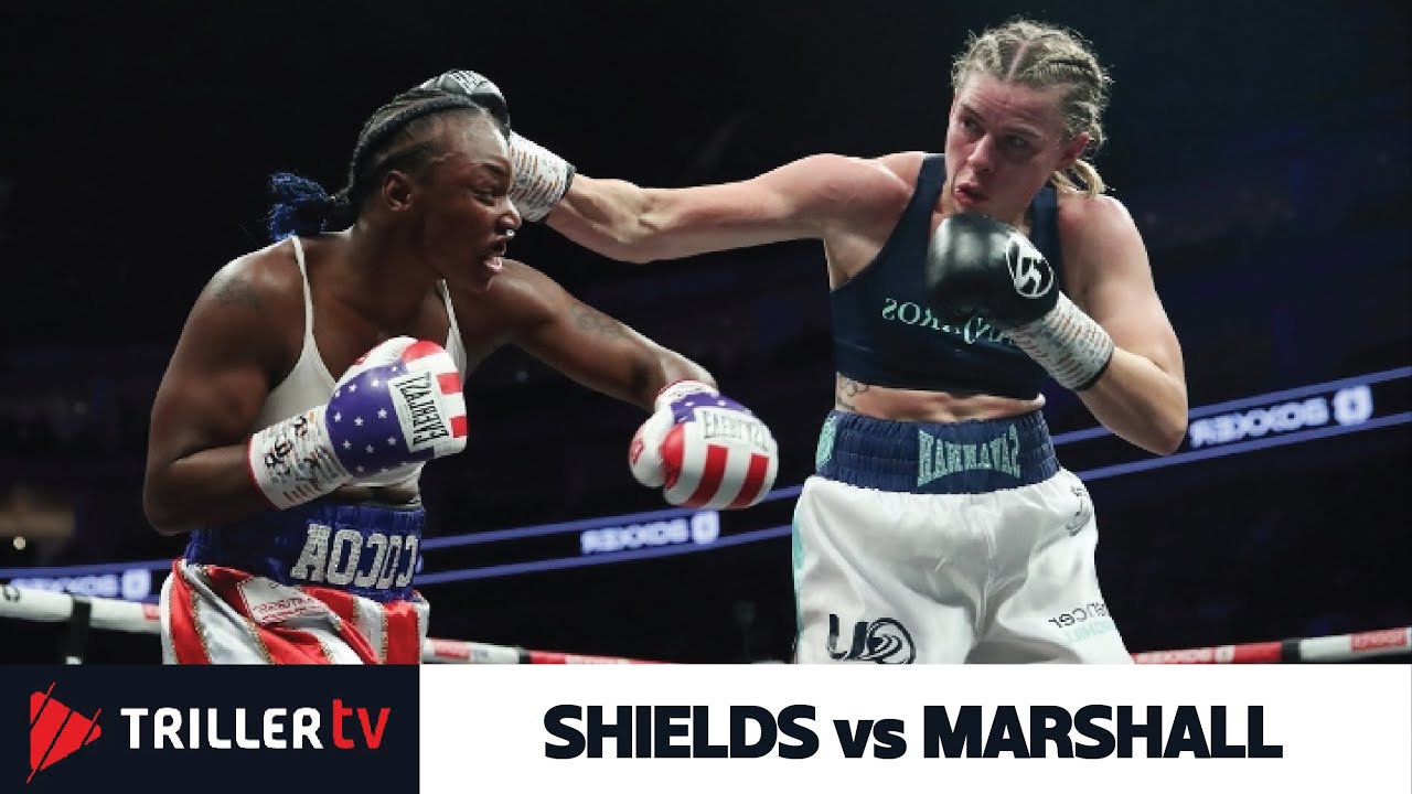 What e braw! Claressa Shields vs Savannah Marshall Full Fight background