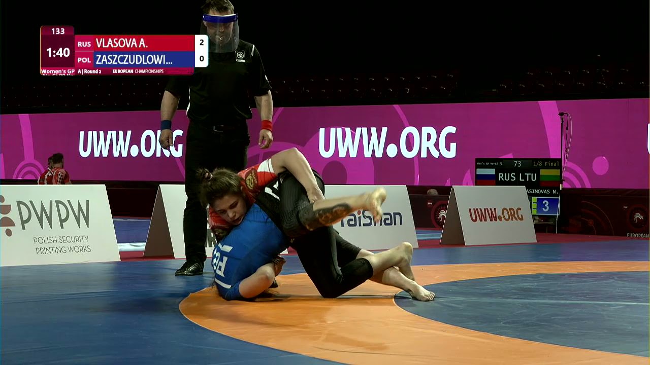Round 2 Women's GP No-Gi - 90 kg: A. VLASOVA (RUS) v. M. ZASZCZUDLOWI (POL)