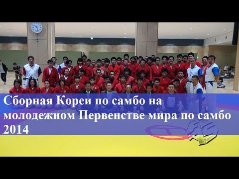Сборная Кореи по самбо на молодежном Первенстве мира по самбо 2014 backdrop