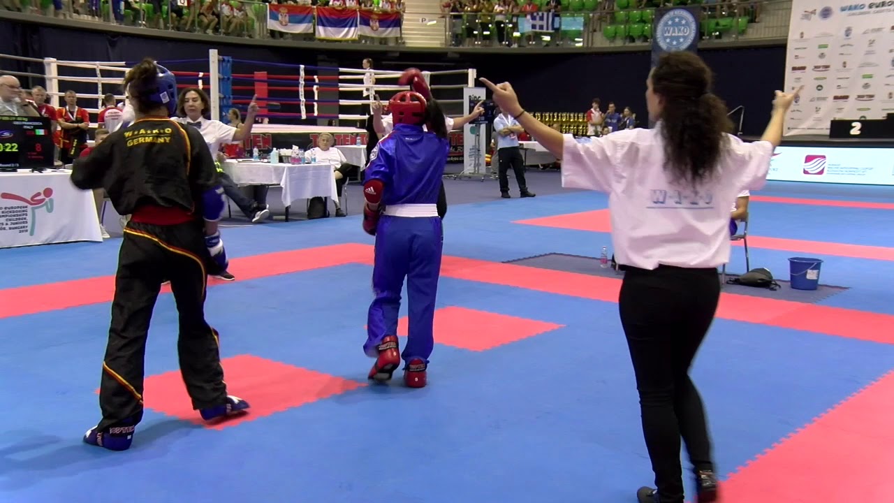 Melina Cehajic v Francesca Ceci WAKO European Championships 2019 background
