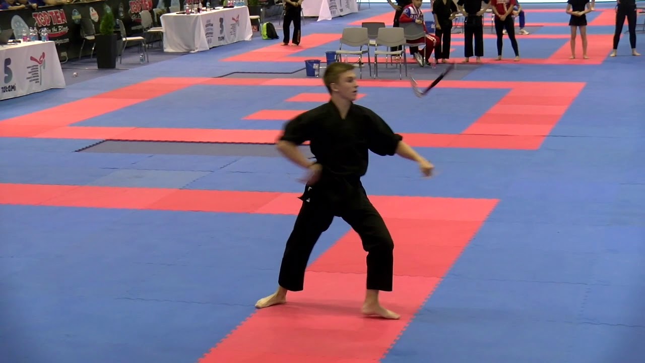 Egor Chisov Creative Weapons WAKO European Championships 2019 backdrop