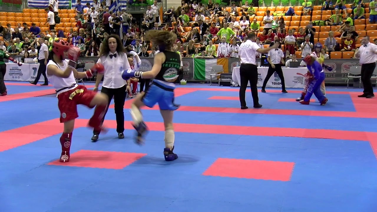 Hannah Green v Elif Ozkan WAKO European Championships 2019 background