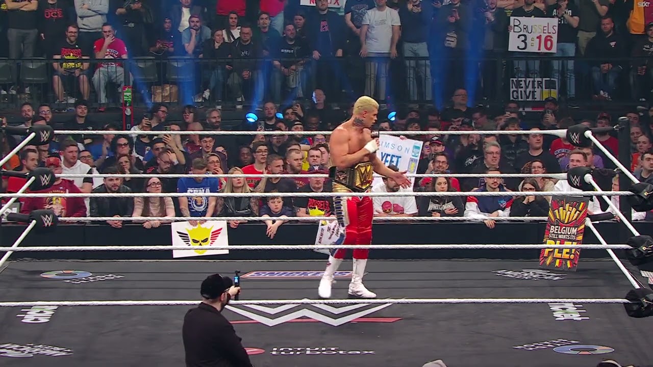 Cody Rhodes gifts his belt to a fan in Belgium: Raw Dark, Mar. 17, 2025