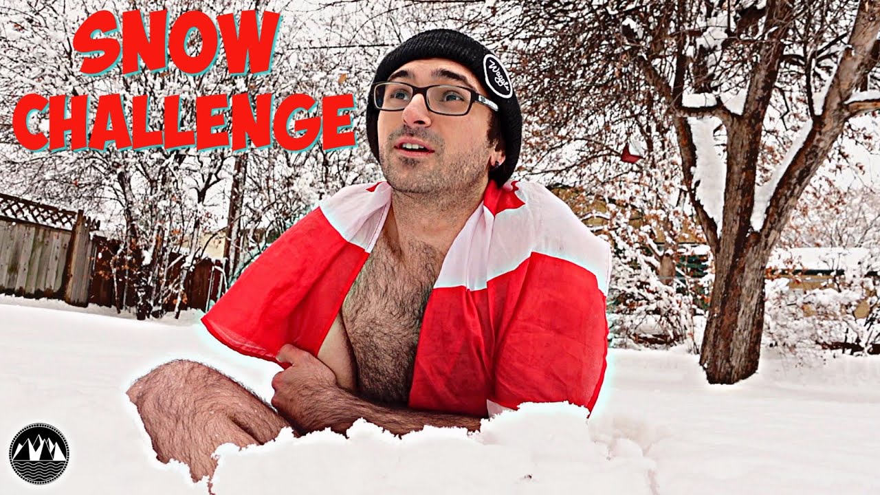 SURVIVING the SNOW CHALLENGE! | How CANADIAN are YOU!?❄ background