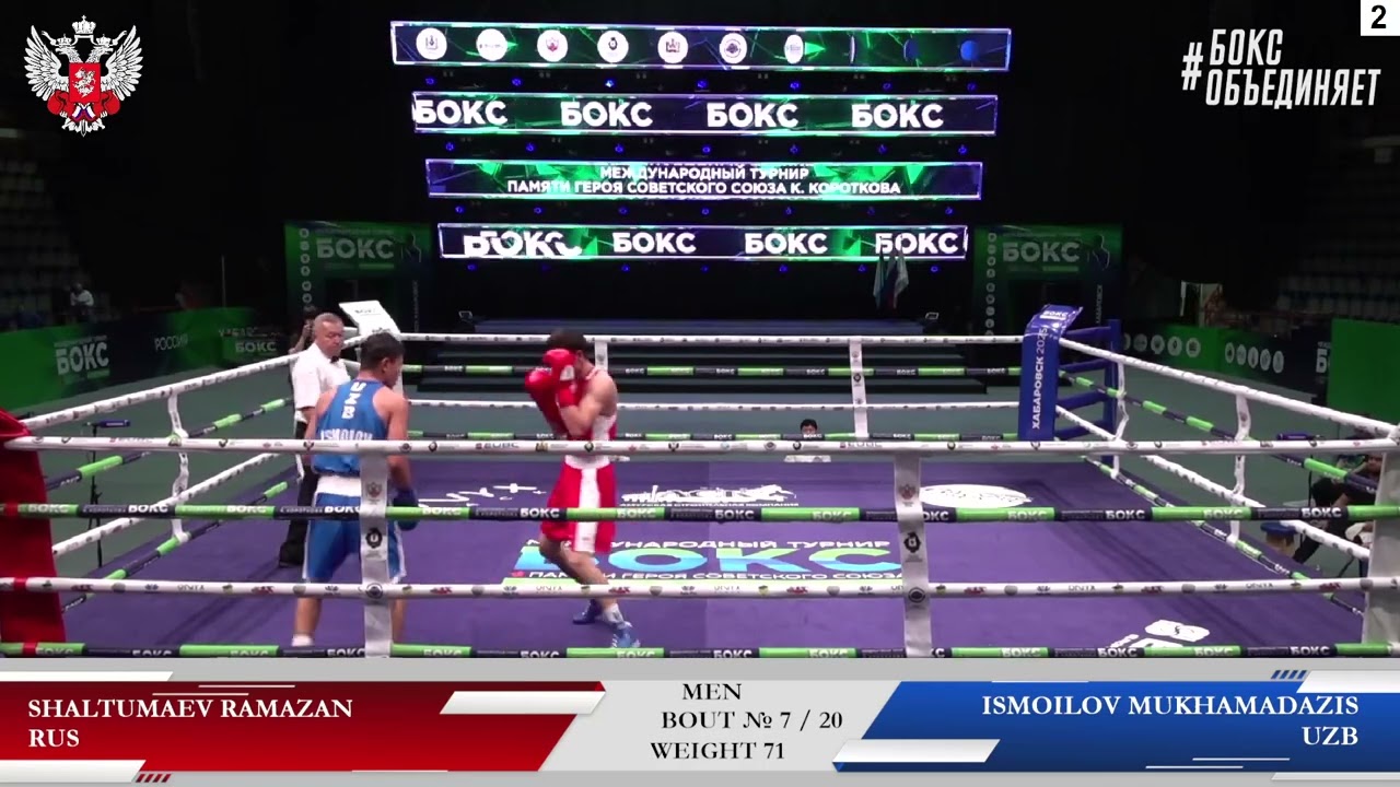 Muhammadazizbek Ismoilov (UZB) vs. Ramazan Shaltumaev (RUS) Konstantin Korotkov 2025 (71kg) background