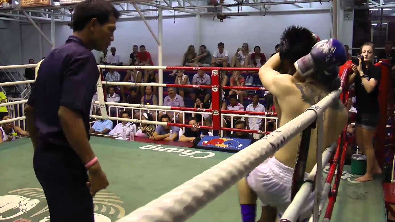 Ian (Sinbi Muay Thai) from Singapore loses by TKO background
