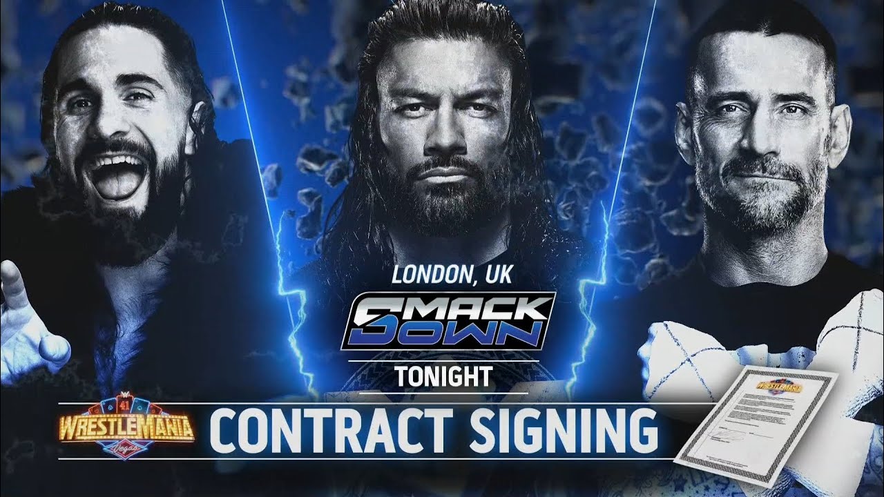 Roman Reigns asks London to acknowledge him: SmackDown, Mar. 28, 2025 background