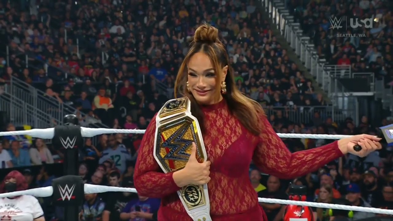 WWE SMACKDOWN NIA JAX ENTRANCE 09/13/24 background