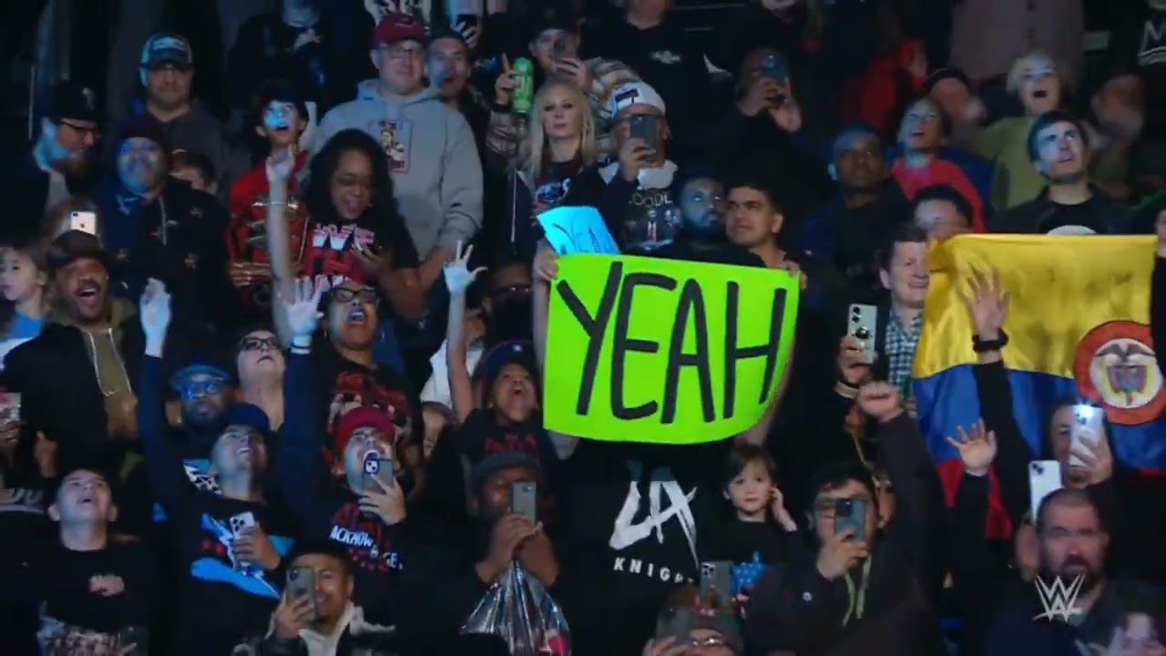 WWE SMACKDOWN LA KNIGHT ENTRANCE 01/19/24 background
