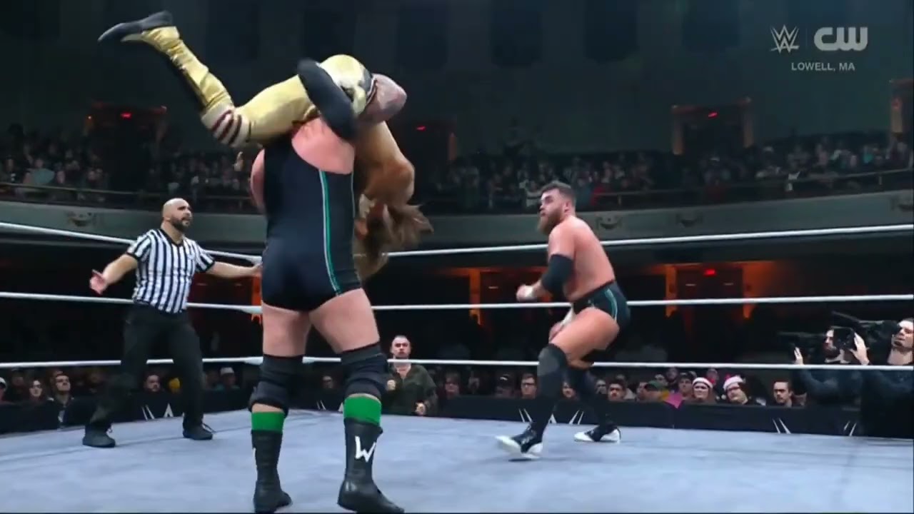 WWE NXT AXIOM & NATHAN FRAZER VS GALLUS 12/17/24 background