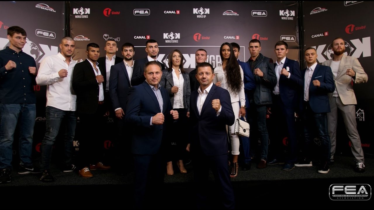 Press conference KOK WGP 2016 - Эмоции бьющие через край, дуэли взглядов и громкие заявления. backdrop