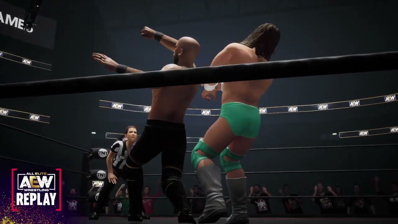 Claudio vs Dalton Castle. ROH. AEW: Fight Forever background
