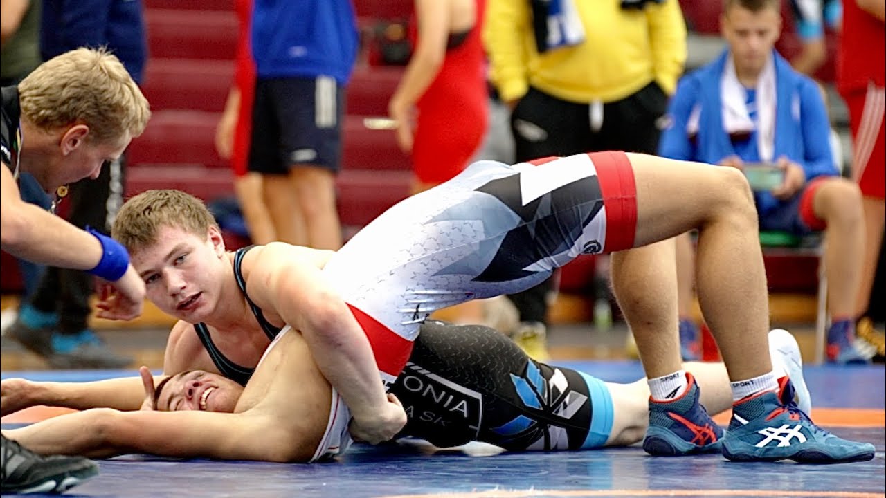 U17 K. Madisson (EST) vs V. Põrk (EST) 71kg. Youth boys greco-roman wrestling Estonia. backdrop