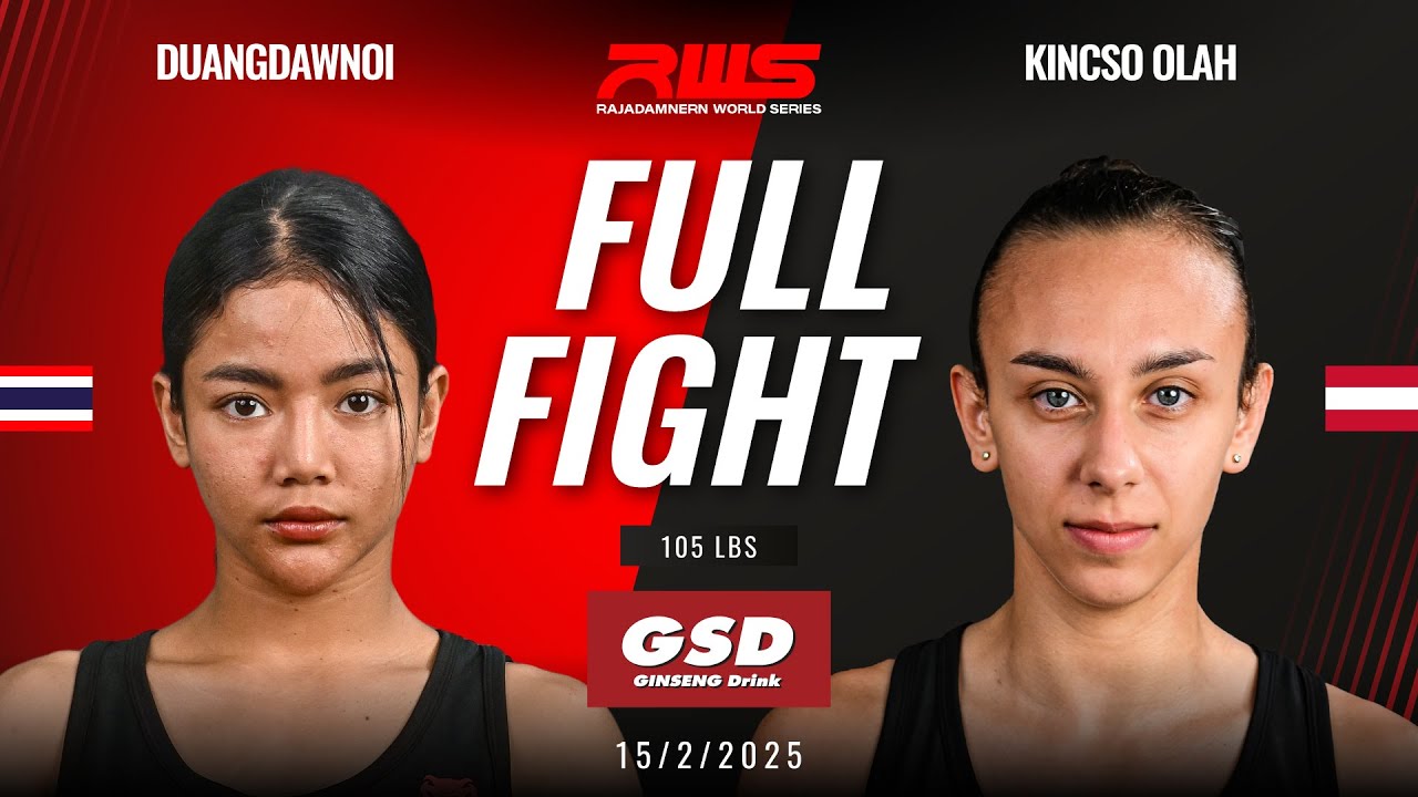Full Fight l Duangdawnoi vs Kincso Olah I ดวงดาวน้อย vs คินค์โซ่ โอลาห์ l RWS background