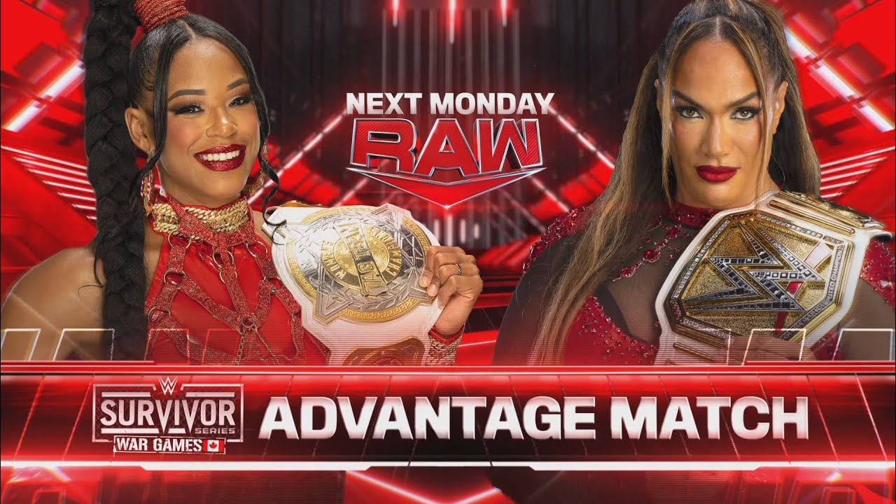 Bianca Belair vs Nia Jax: Raw, Nov. 25, 2024 background