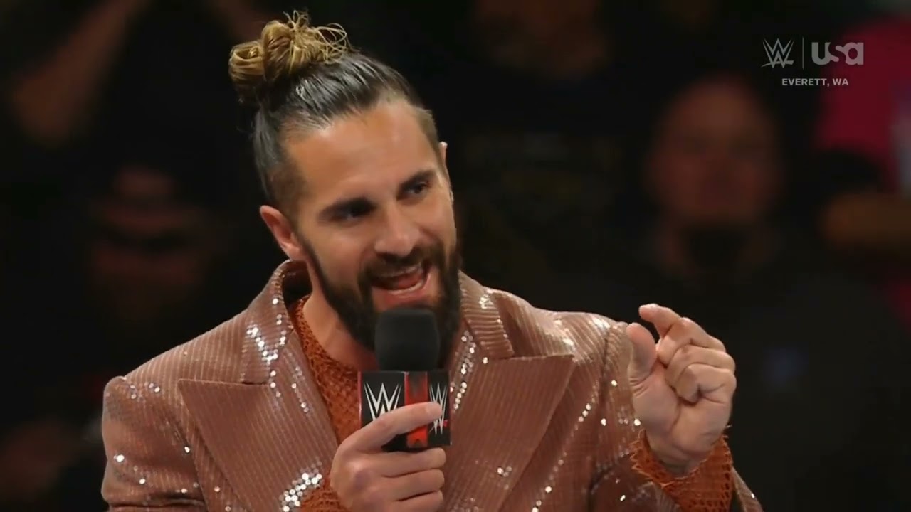 WWE RAW SETH ROLLINS ENTRANCE 12/02/24 backdrop