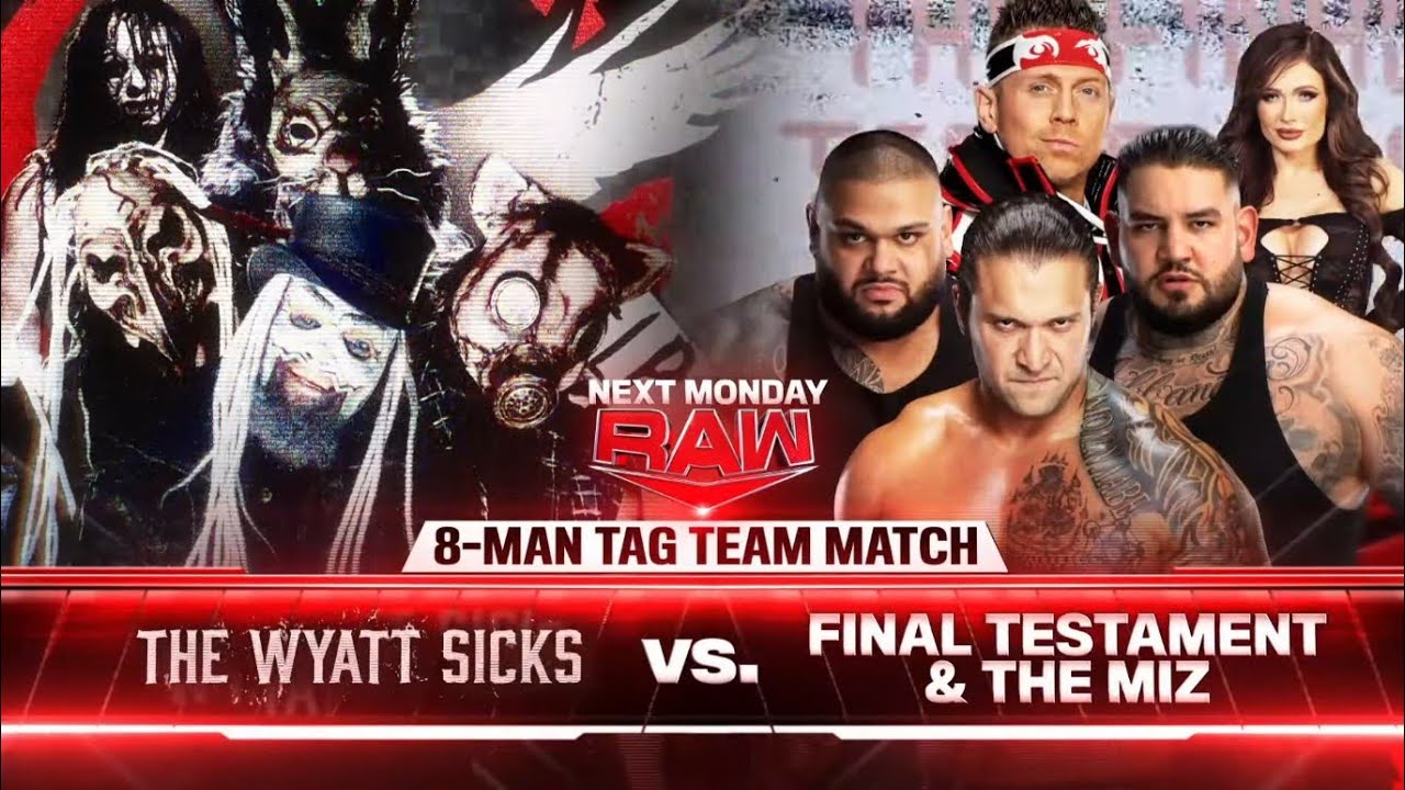 The Wyatt Sicks vs Final Testament & The Miz: Raw, Dec. 9, 2024