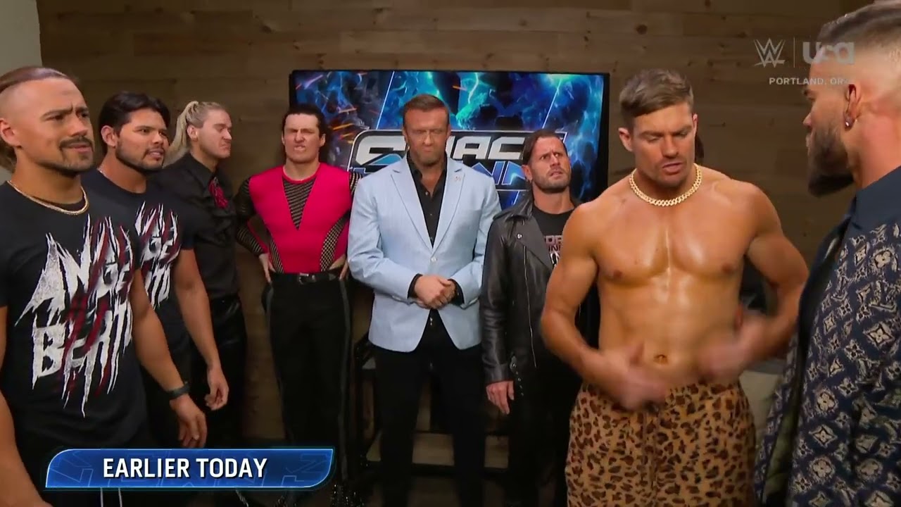 Nick Aldis announces two tag team matches: SmackDown, Jan. 10, 2025 background