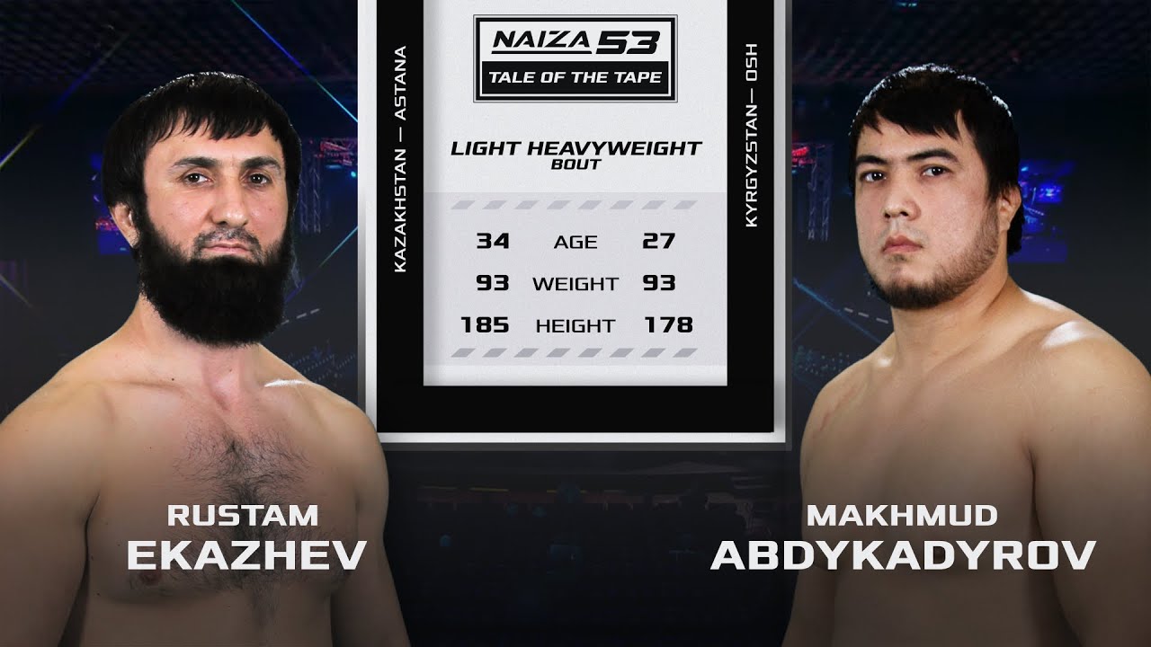 NAIZA 53: Ekazhev Rustam vs. Abdykadyrov Makhmud | ПРОБИЛ ПЕЧЕНЬ НОГОЙ! backdrop