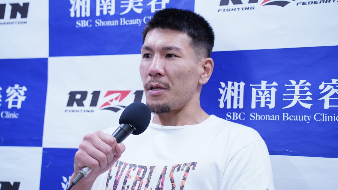 岸本篤史 試合後インタビュー / 湘南美容クリニック presents RIZIN.36 background