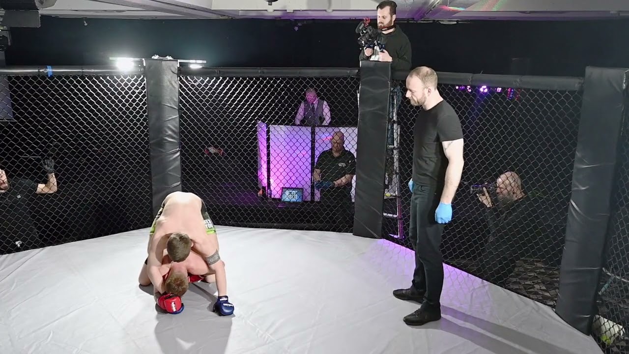 ULTRA MMA GLASGOW 240323 FIGHT 27 STEPHEN WHEATLEY VS JACK LYDAKIS background