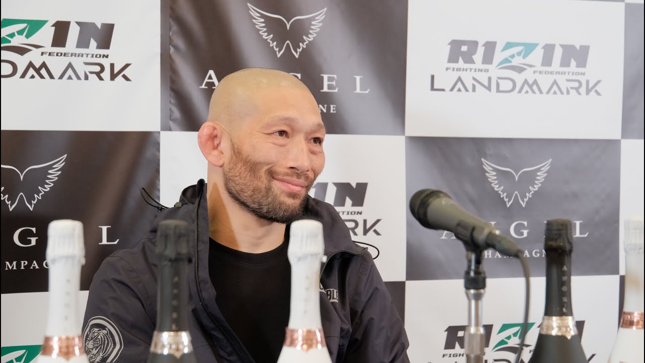 今成正和 試合前インタビュー ANGEL CHAMPAGNE presents RIZIN LANDMARK 4 in NAGOYA background