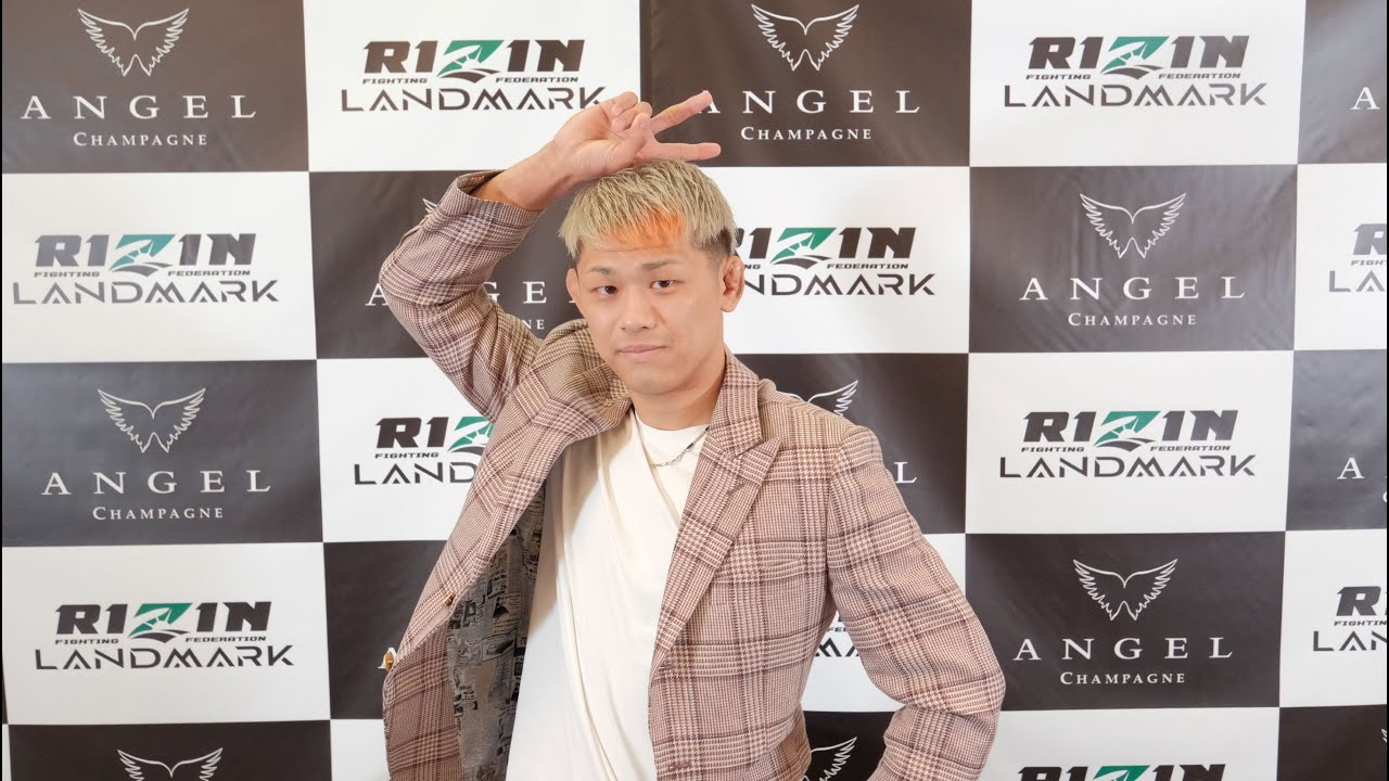 日比野“エビ中”純也 試合前インタビュー ANGEL CHAMPAGNE presents RIZIN LANDMARK 4 in NAGOYA