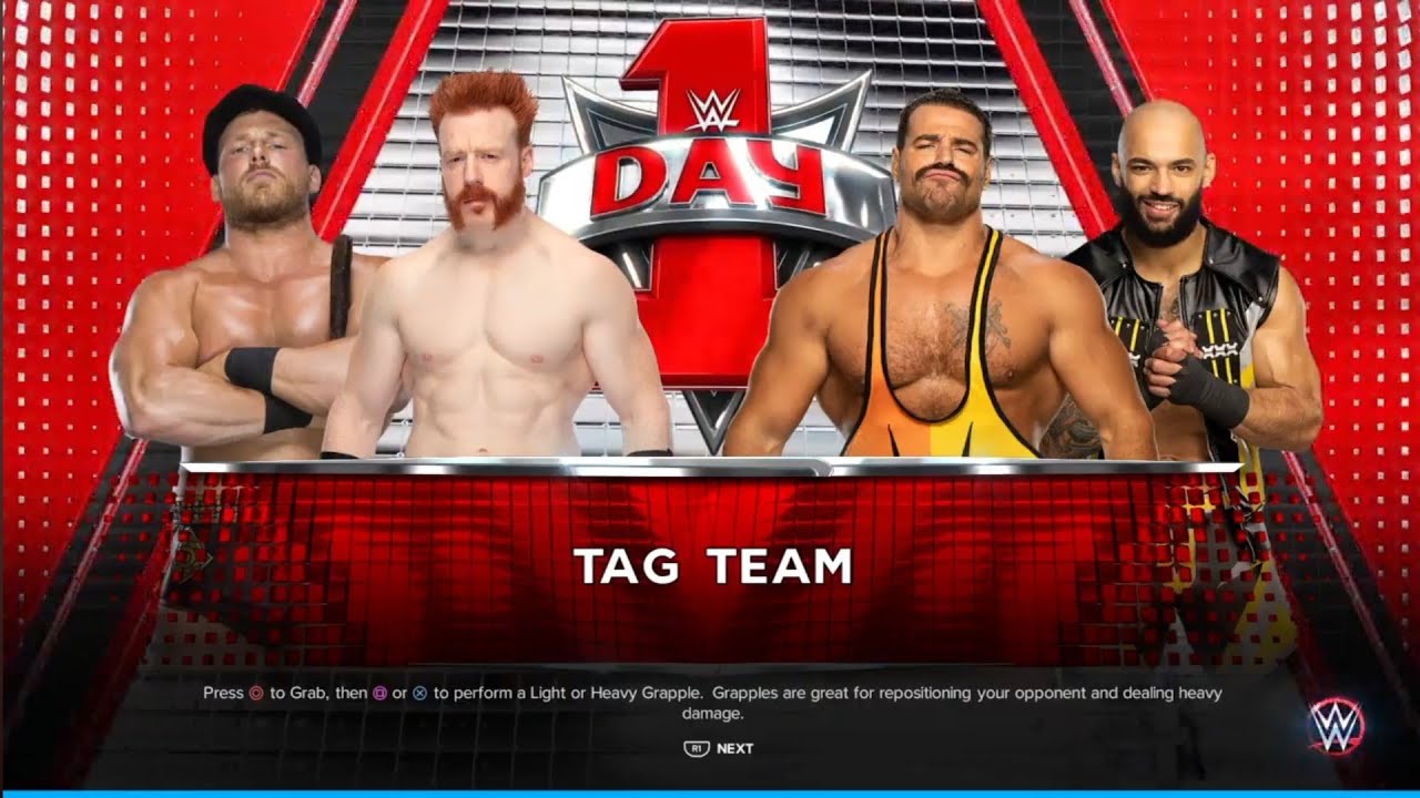 The Brawling Brutes vs Boogs & Ricochet. Day 1 2022. WWE 2K23