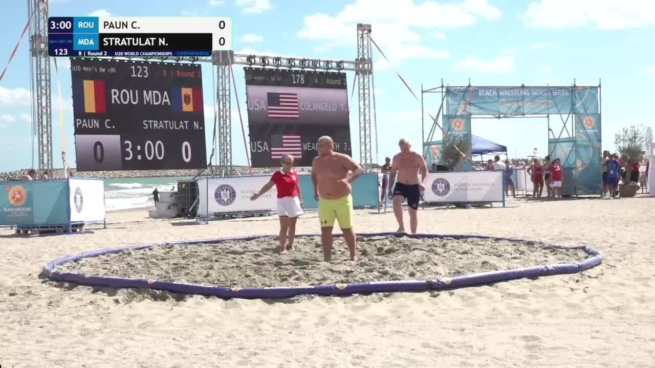 Constantin PAUN (ROU) vs. Nicolae STRATULAT (MDA) • B | Round 2 • Men's BW +90Kg