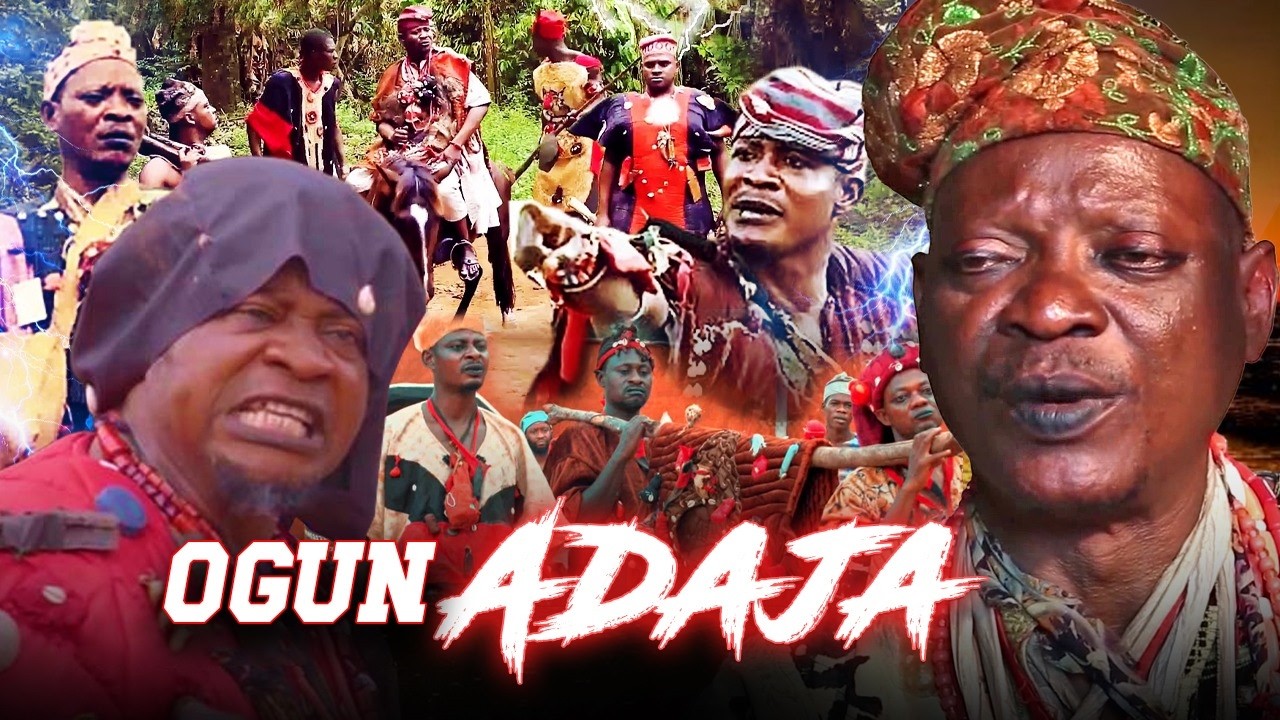 OGUN ADAJA - EJE AGBONRIN  - AN AFRICAN YORUBA MOVIE poster - similar to AMI ATI AMIN (SIGNS AND AMEN)