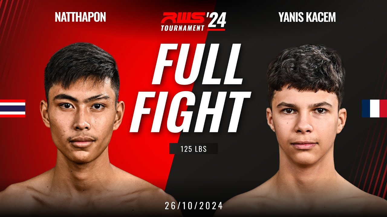 Full Fight l Natthapon Por. Plernjit vs Yanis Kacem Venum Muay Thai I RWS background