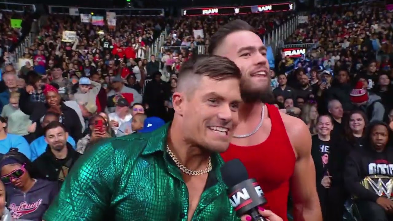 Grayson Waller & Austin Theory Exclusive Interview: Raw, Jan. 27, 2025 background