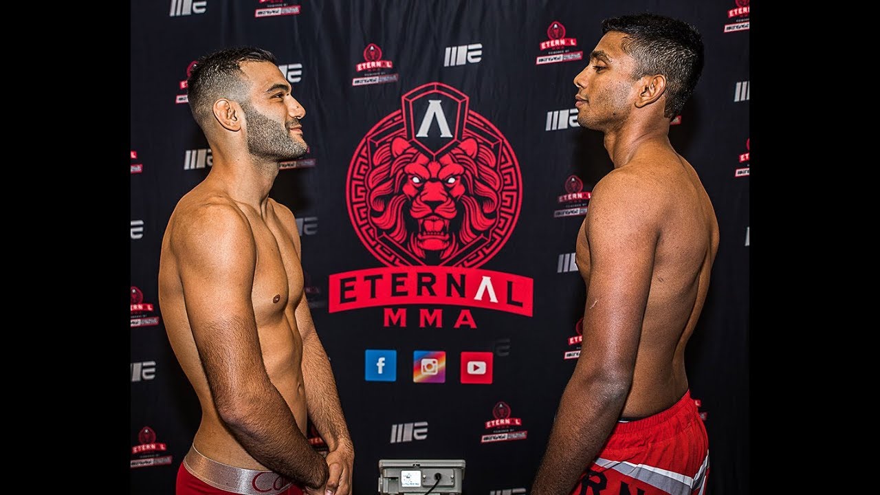 ETERNAL MMA 32 - ANTONIO CARUSO VS DISHON RAVINDRAN - MMA FIGHT VIDEO background