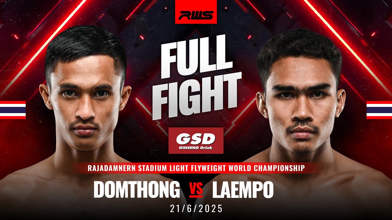 Full Fight l Domthong vs. Laempo l โดมทอง vs. แหลมโพธิ์ l RWS background
