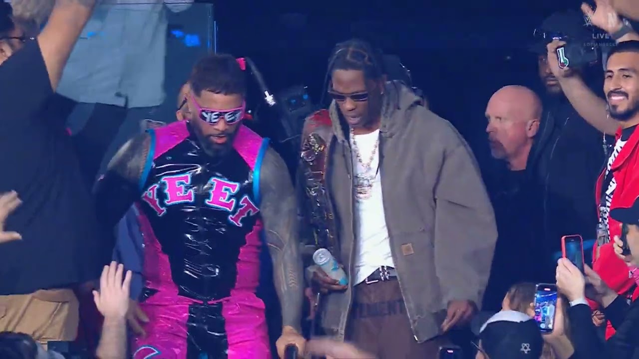 Jey Uso's entrance with Travis Scott: Raw, Jan. 6, 2025