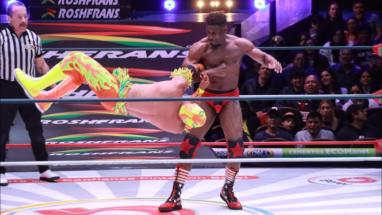 CMLL: Fuego, Rey Cometa y EspĂritu Negro đ Raider, Espanto Jr. y Dark Magic