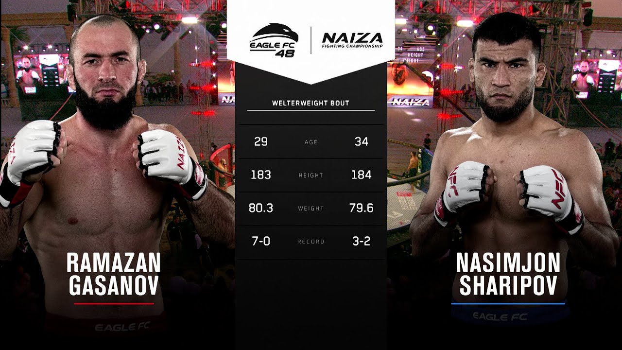 NAIZA 41 x EAGLE FC 48: NASIMJON SHARIPOV vs RAMAZAN GASANOV