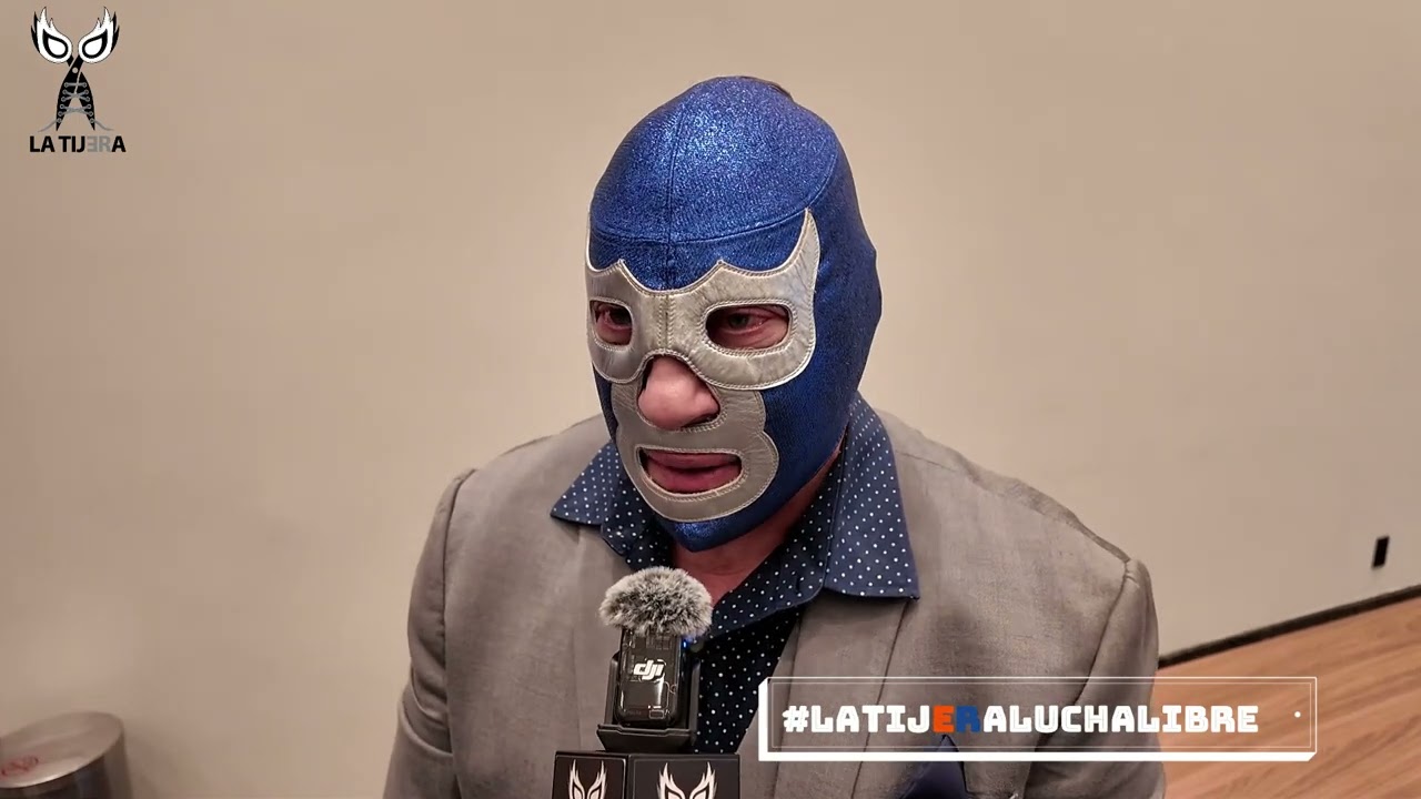 Blue Demon Jr: DMT Azul o lo que parezcas, yo no huyo, firma y hagamos la lucha, no hay tregua background