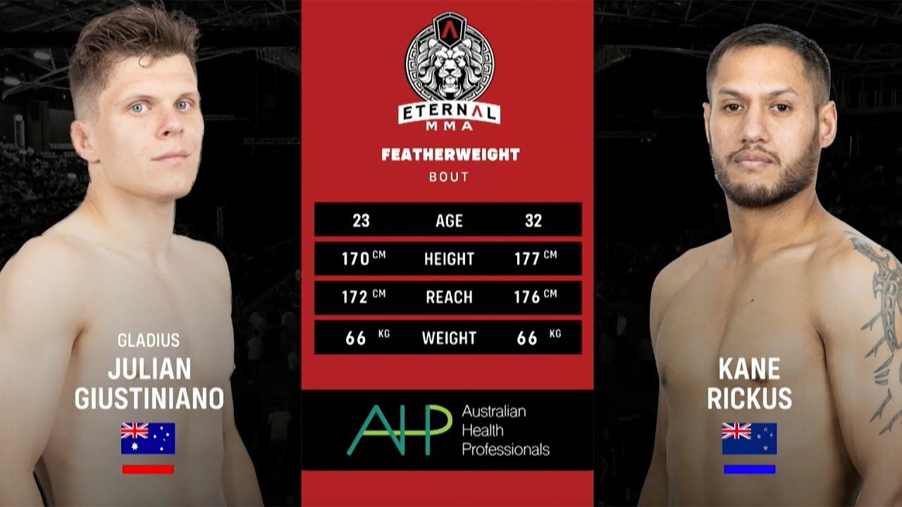 ETERNAL 68 - JULIAN GIUSTINIANO VS KANE RICKUS - MMA FIGHT VIDEO background