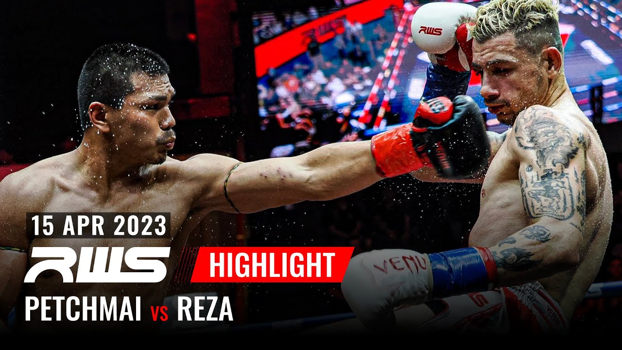 ไฮไลท์ Highlight l เพชรใหม่ vs. เรซ่า วีนั่มมวยไทย l Petchmai vs. Reza Venum Muay Thai l RWS background