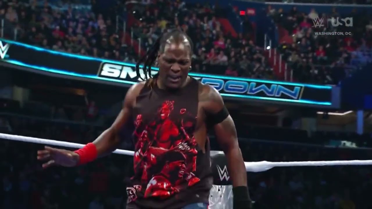 R-Truth vs Carmelo Hayes: SmackDown, Feb. 14, 2025 background